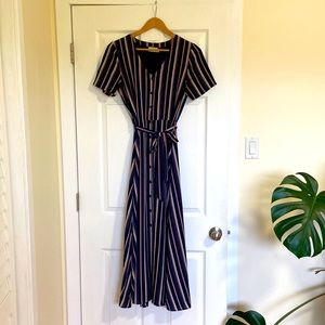Striped Midi Dress